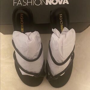 Fashion Nova Elegant Black Heels
